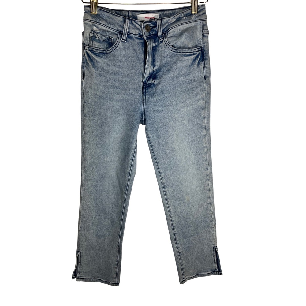 Vervet‎ Jeans Women 26 Light Blue Side Slit High Rise